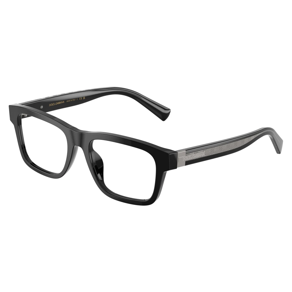 Dolce & Gabbana Black Rectangle Optical Frame - Male - Glasses - 53 Mm - Accessories