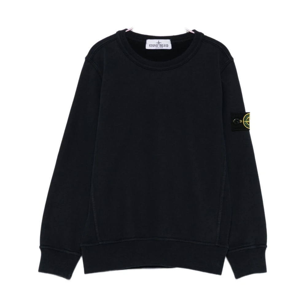 Stone Island Blue Kids Sweatshirts, Male, 8 Y, Sweatshirt For Boys Aw25