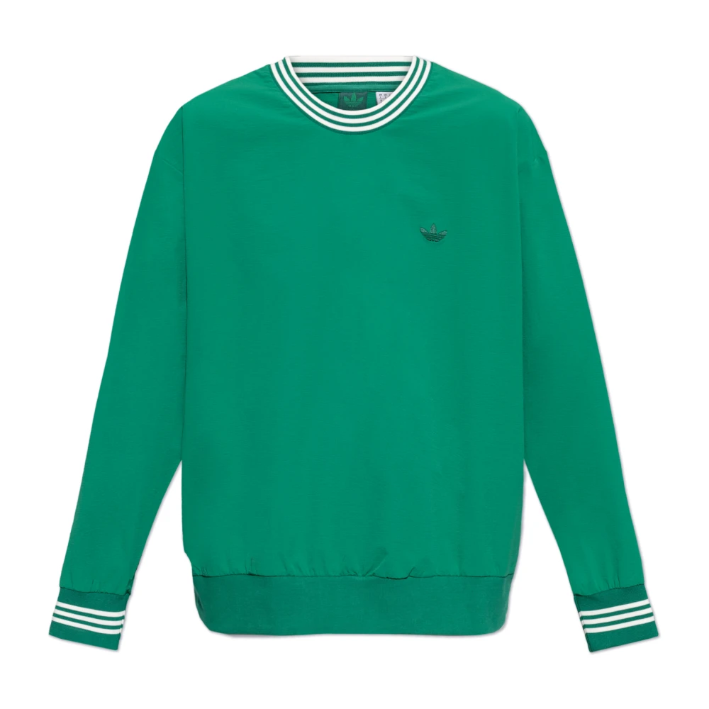 Adidas Originals Sweatshirt met logo uit de The Rolling Links collectie Green Heren
