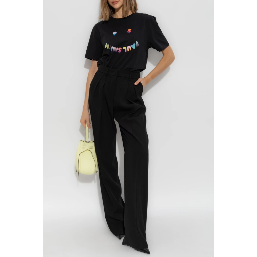 PS By Paul Smith T-shirt met bedrukt logo Black Dames
