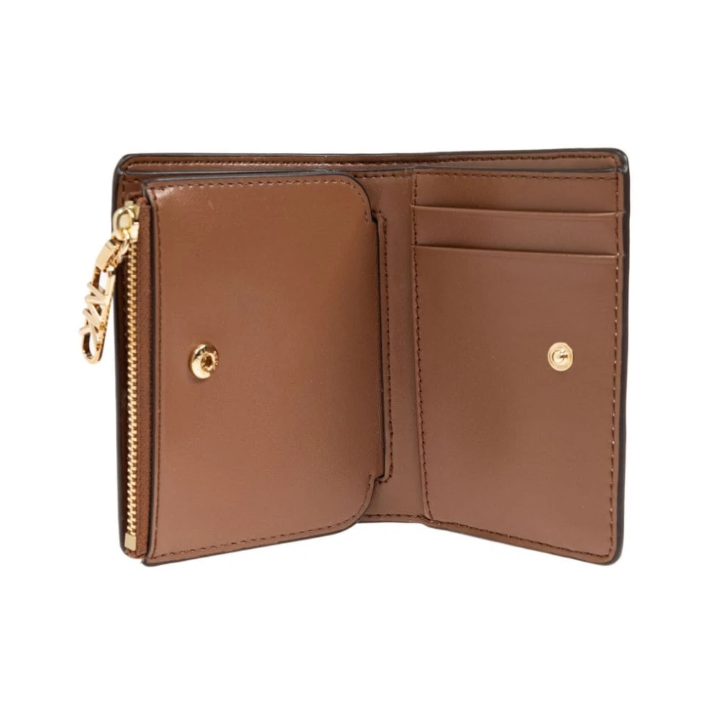 Michael Kors Chic Logo Print Portemonnee Beige Dames