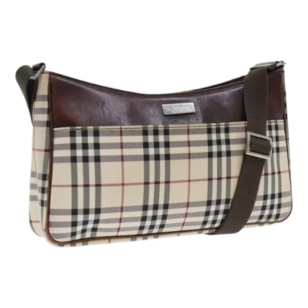 Burberry Vintage Pre-owned Leather shoulder-bags Beige Dames