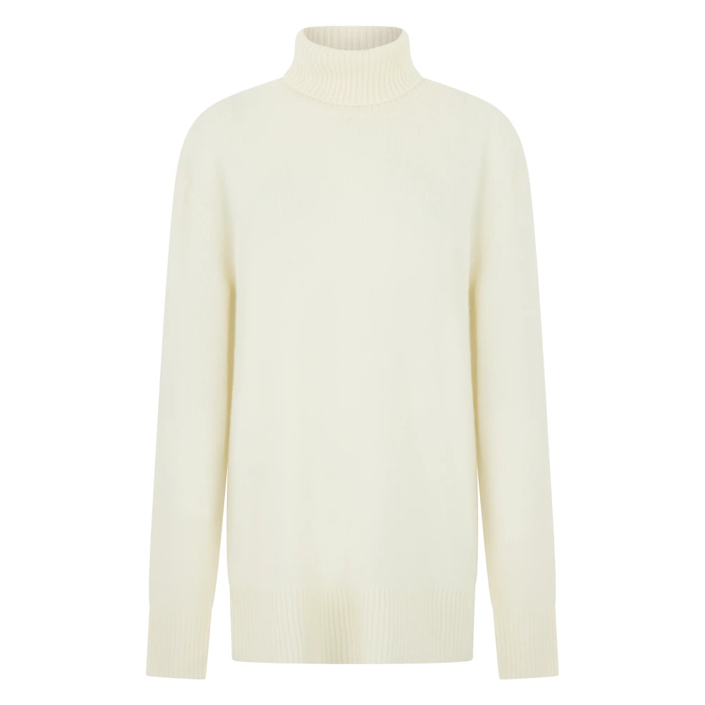 Totême Women's Beige Cashmere Turtleneck - Cashmere Knitwear - S - Knitwear