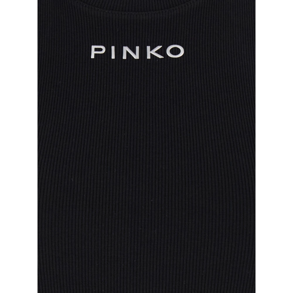 pinko Zwarte Tanktop Distinto Stijl Black Dames