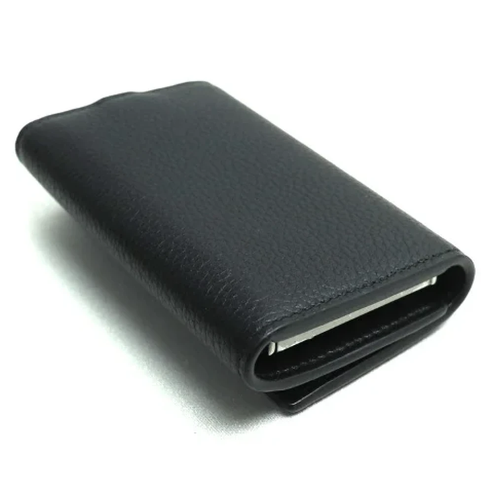 Dior Vintage Pre-owned Leather key-holders Black Heren