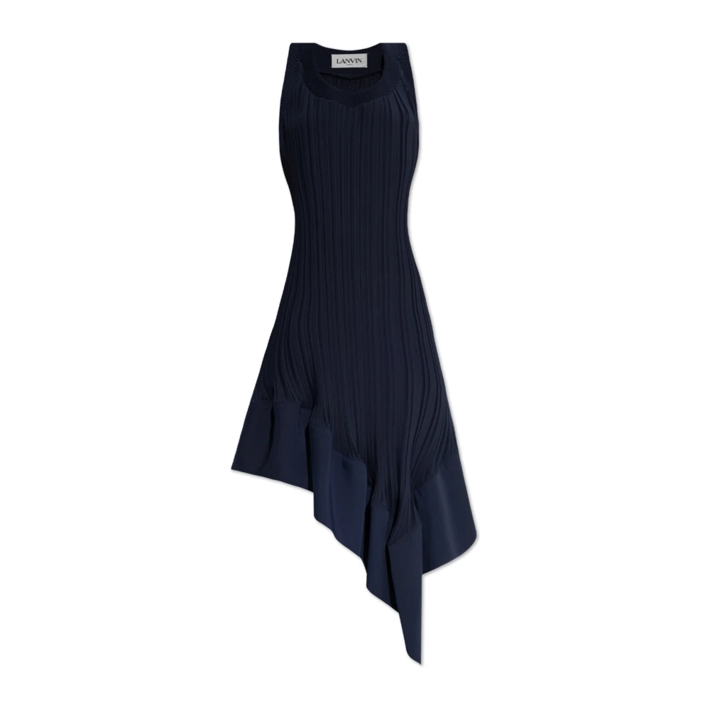 Lanvin Geplooide jurk Blue Dames