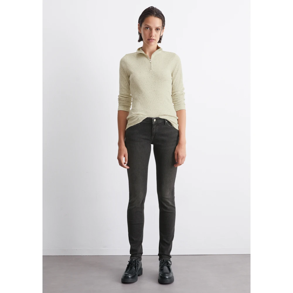 Marc O'Polo Jeans model SIV skinny met lage taille Gray Dames