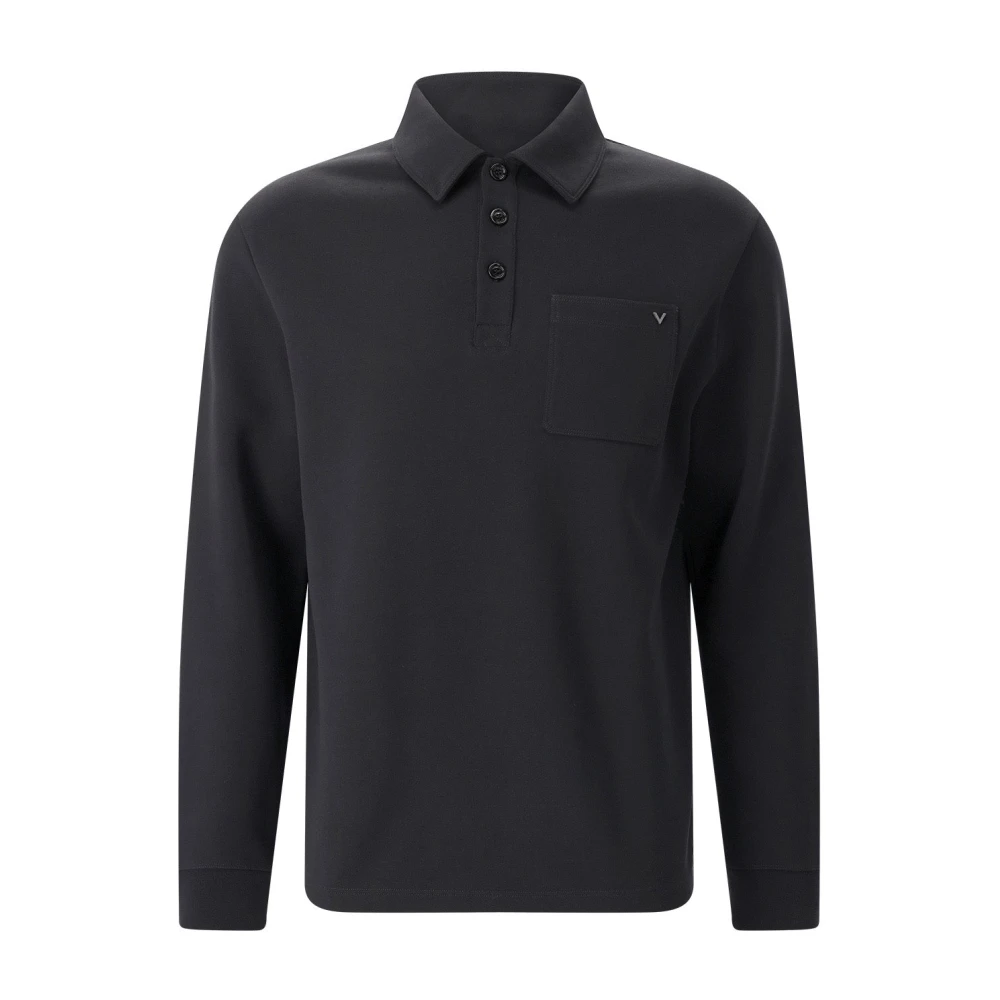 Valentino Polo Shirts - Male - Polo Shirts - Black - Xl - Tops