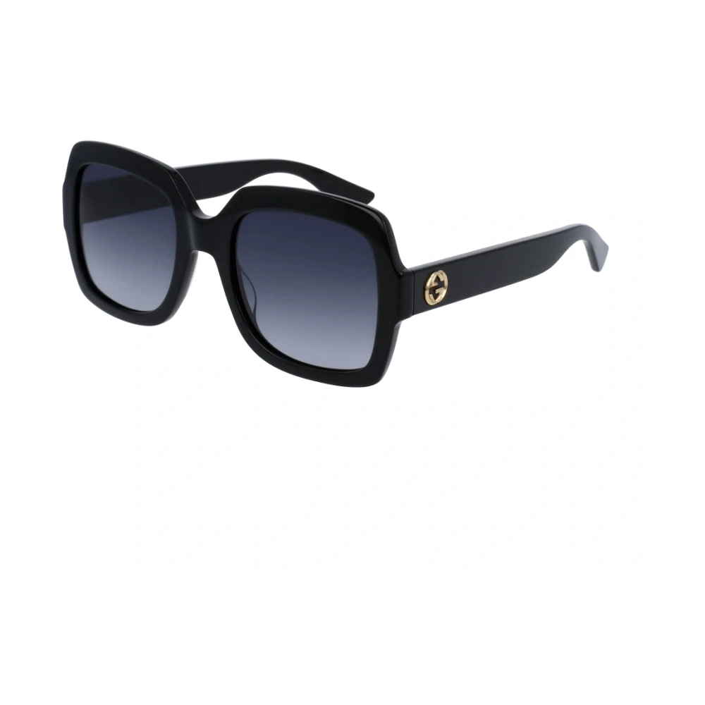 Gucci Women's Black Square Sunglasses - Sunglasses - 54 Mm - Accessories