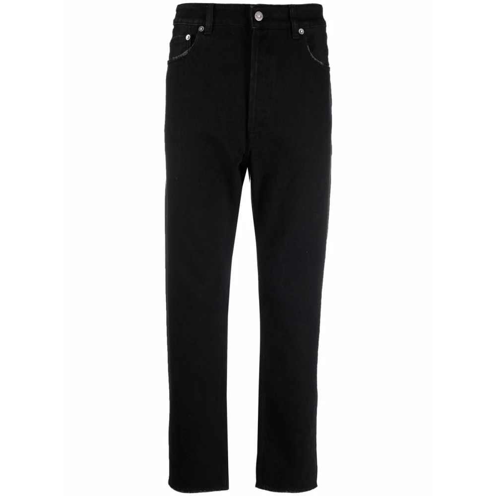 Golden Goose Happy ONE Straight Leg Jeans för Män Black, Herr