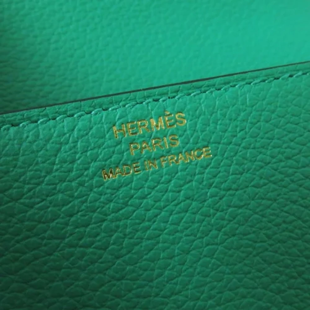 Hermès Vintage Pre-owned Leather wallets Green Dames