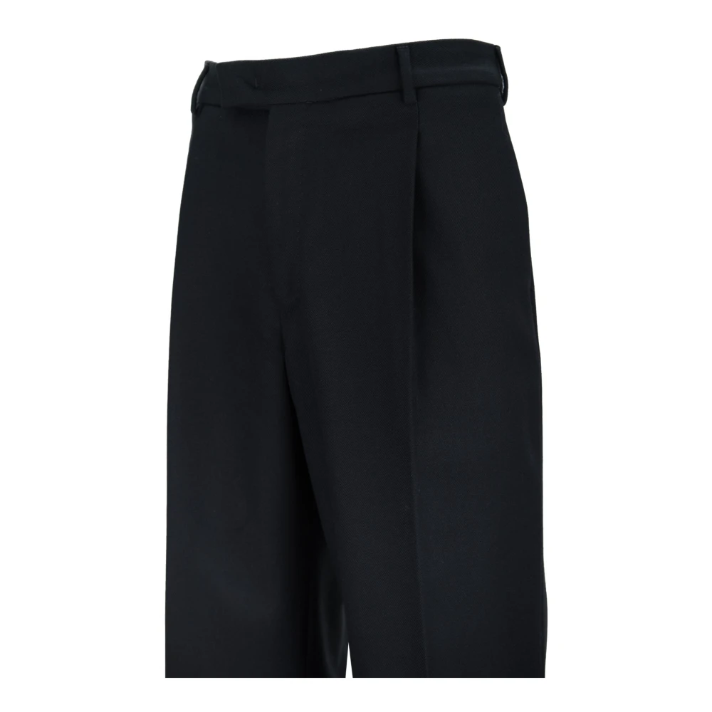 PT Torino Heren wollen broek met knoop rits haak Black Heren