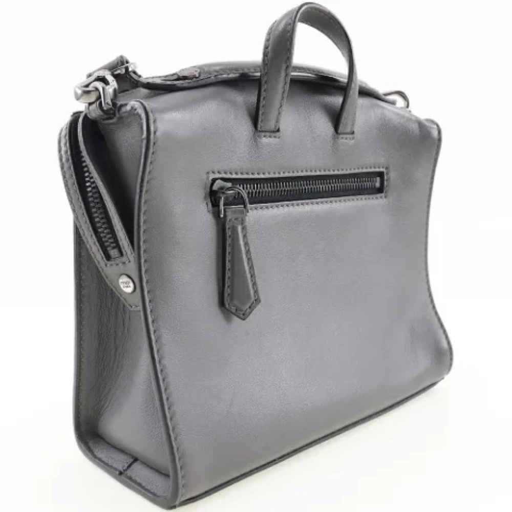 Fendi Vintage Pre-owned Leather shoulder-bags Black Dames