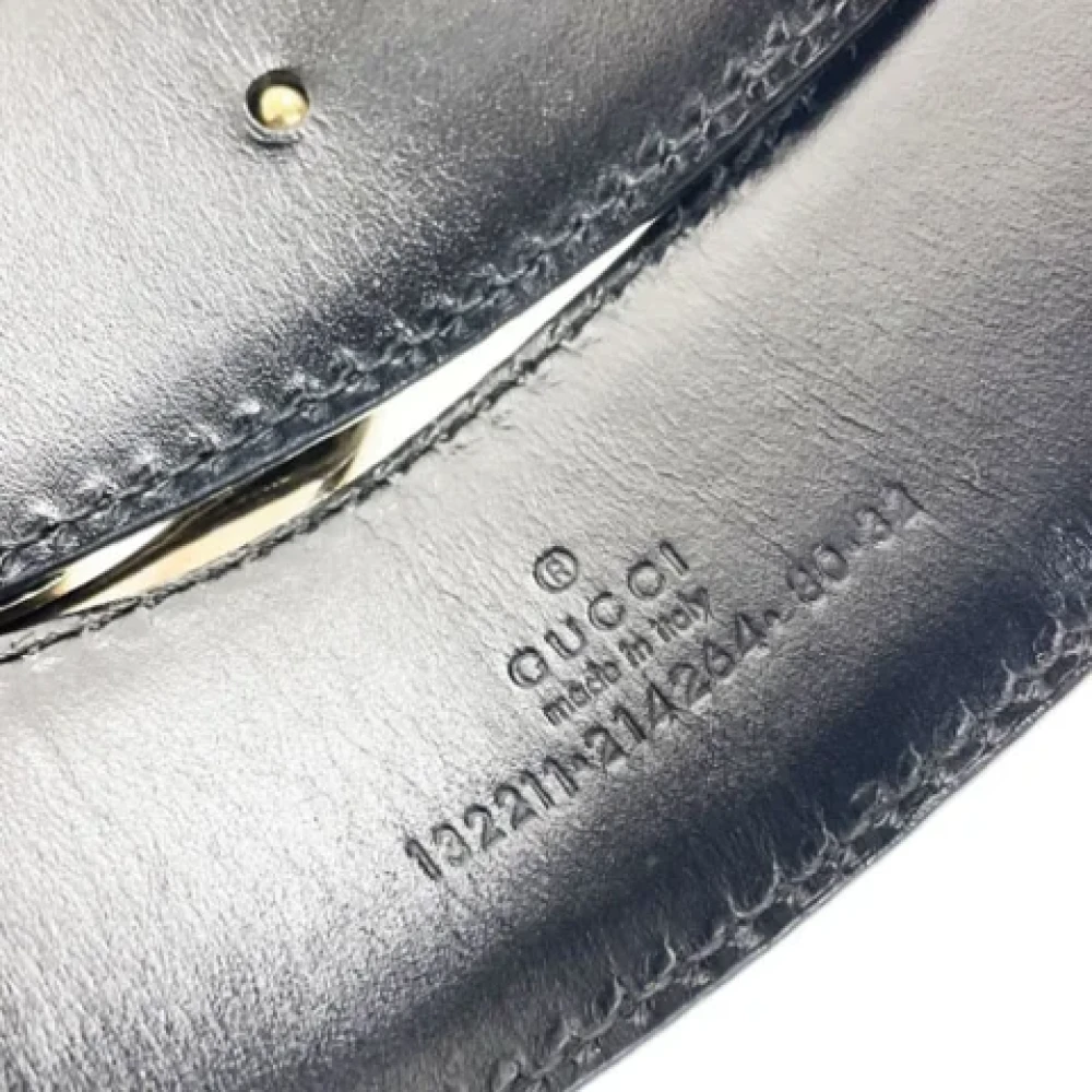 Gucci Vintage Pre-owned Leather belts Black Heren