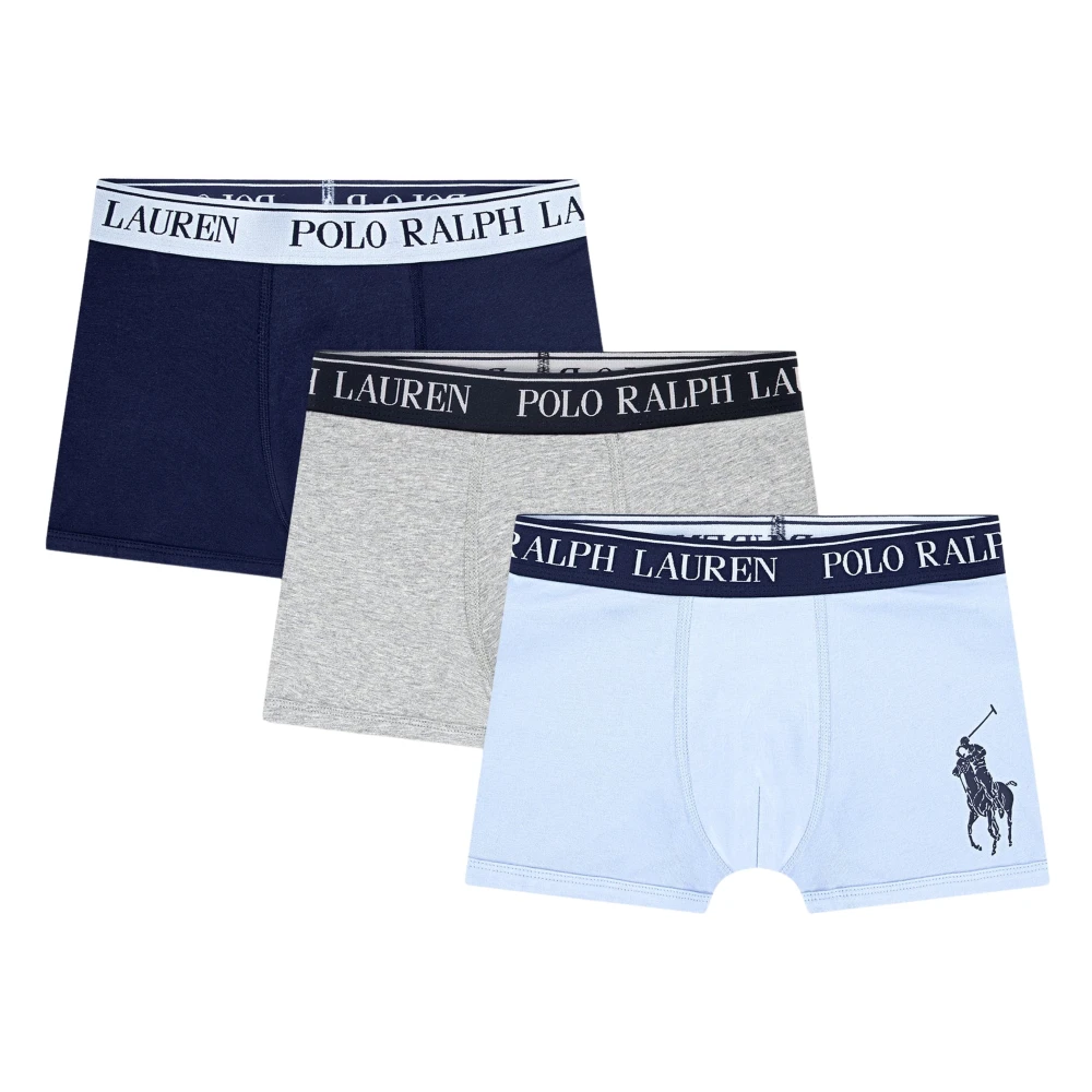 Ralph Lauren Boys Multicolor Kids Boxers, 7 Y, 3 Pack Boxer Shorts Set