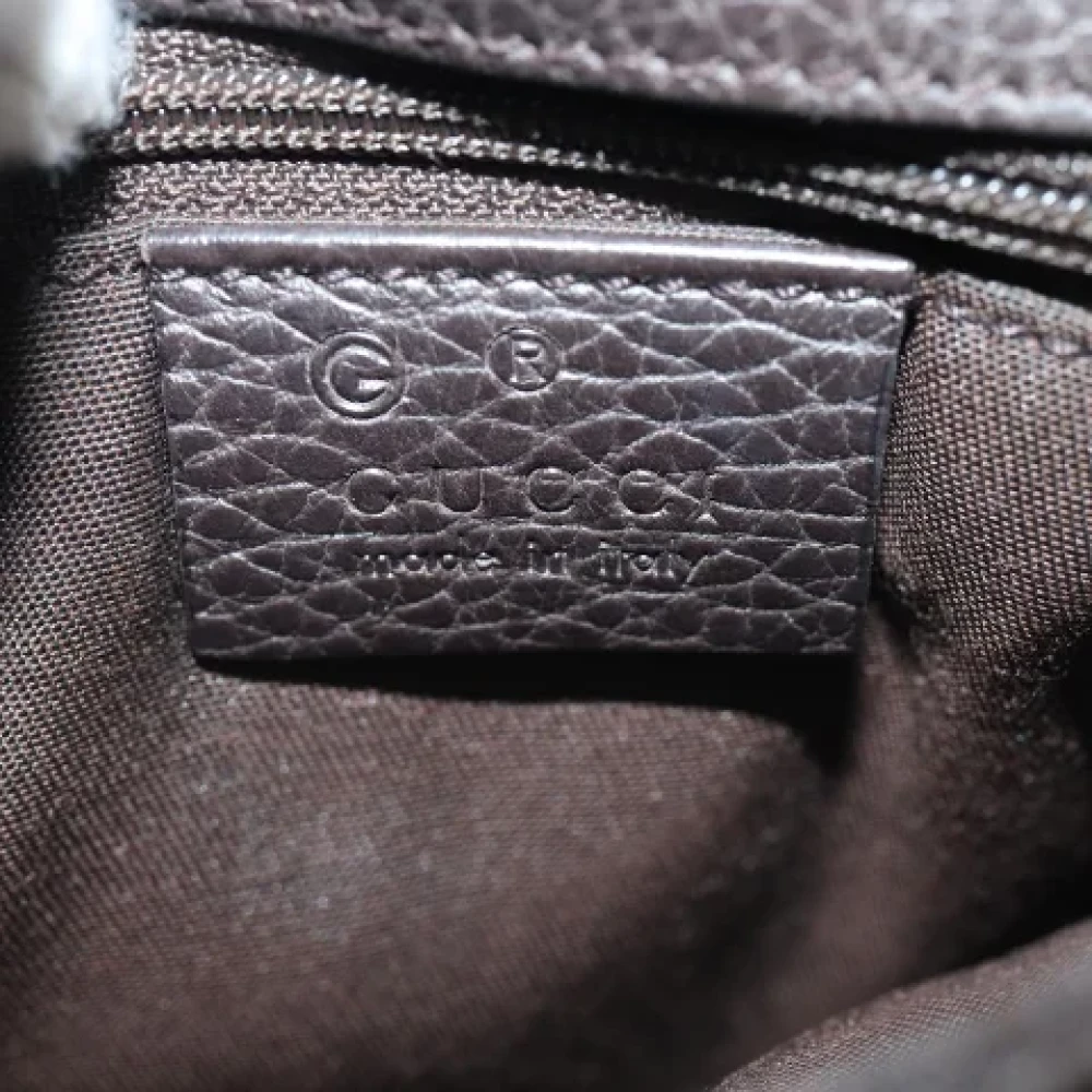 Gucci Vintage Pre-owned Leather shoulder-bags Brown Dames