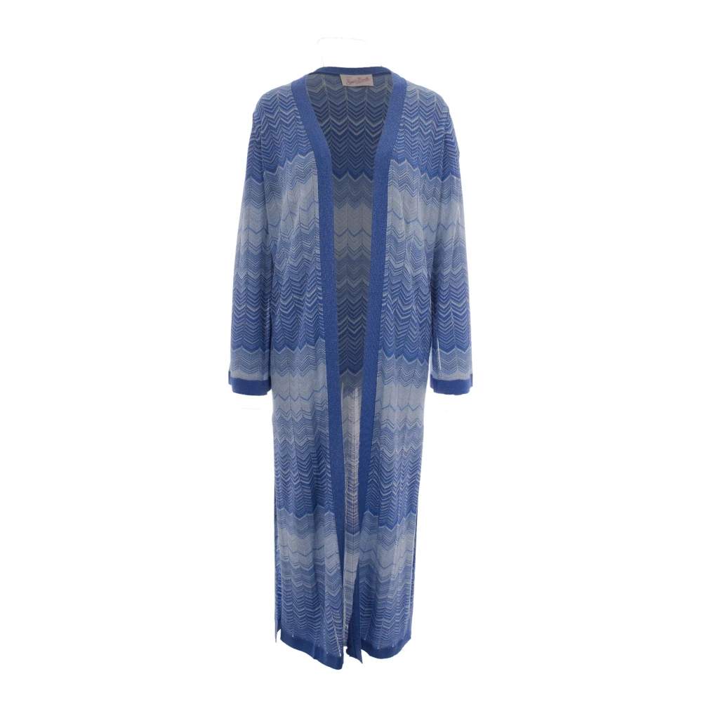 Mc2 Saint Barth Women's Blue Tonia Cardigan - Cardigans - M - Knitwear