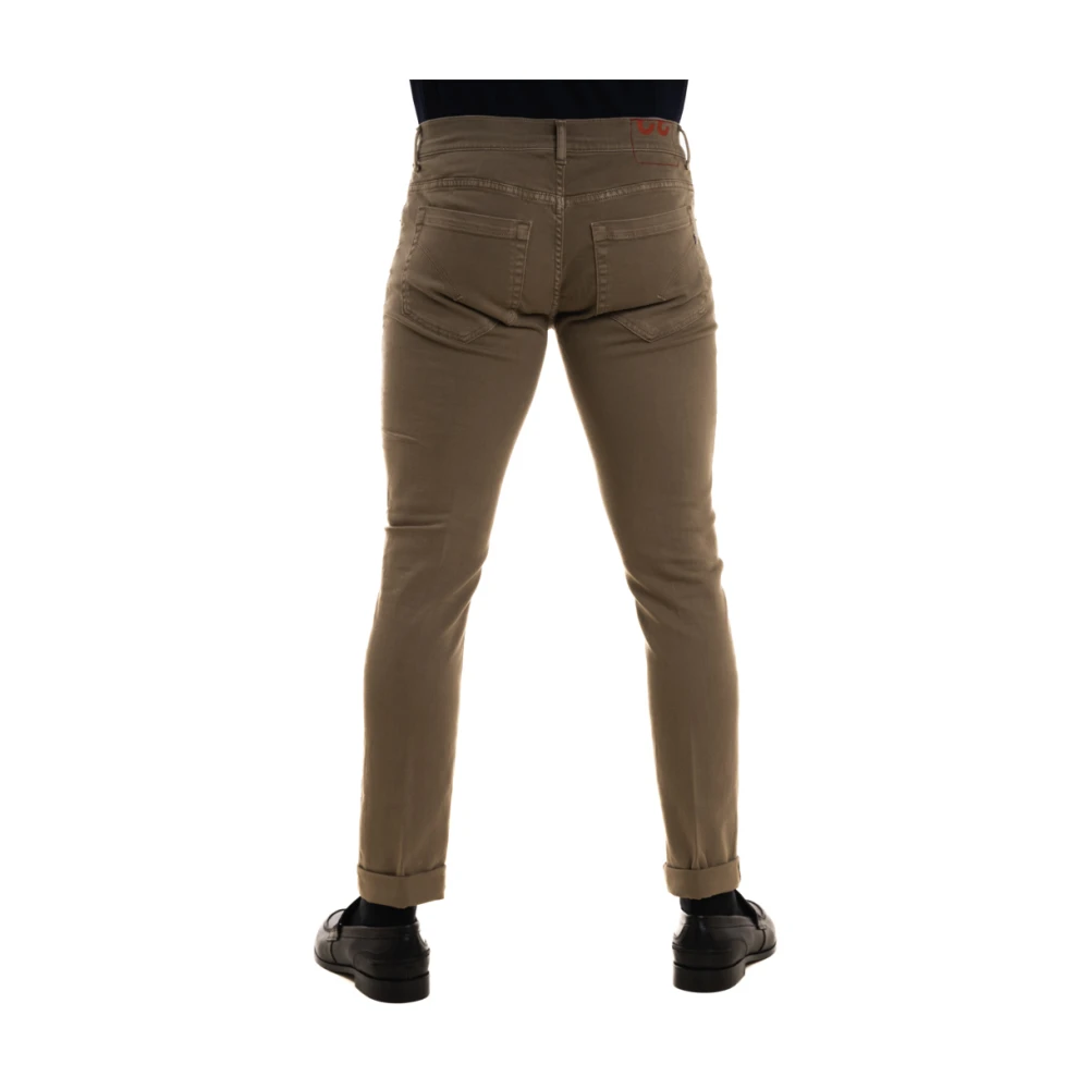 Dondup Skinny Fit Lage Taille Jeans Brown Heren