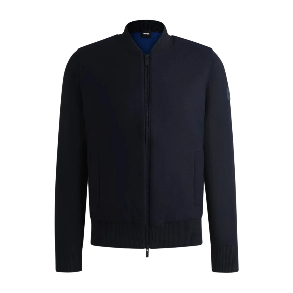 Hugo Mannelijk Blauw Hoodies & Sweatvesten Heren, S, Zip-Throughs