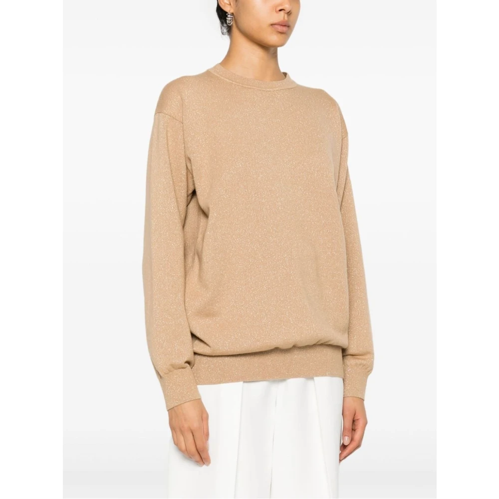 Fabiana Filippi Stijlvolle Dames Gebreide Collectie Beige Dames