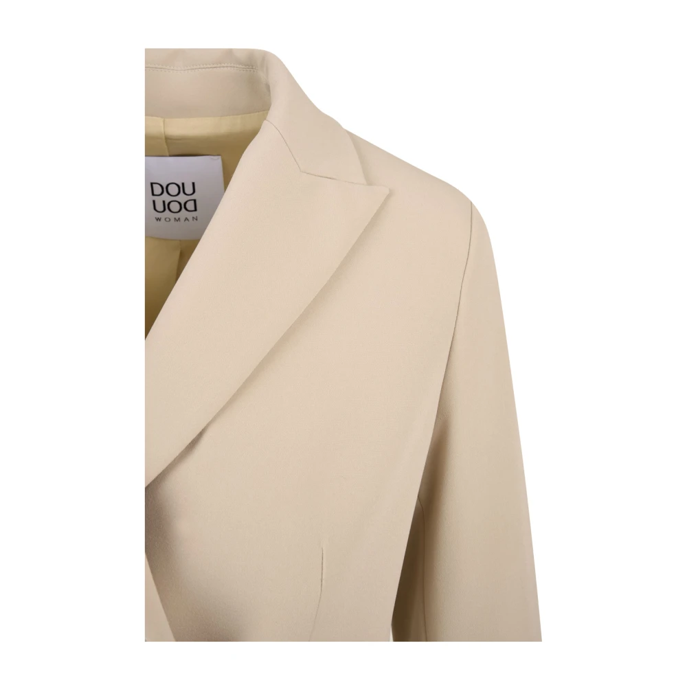 Douuod Woman Fenicottero Jas voor Dames Beige Dames
