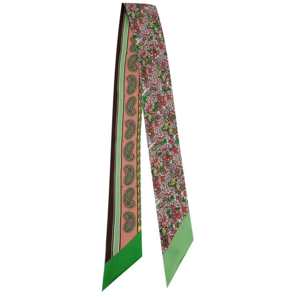 ETRO Zijden Paisley Bloemen Sjaal Multicolor Dames