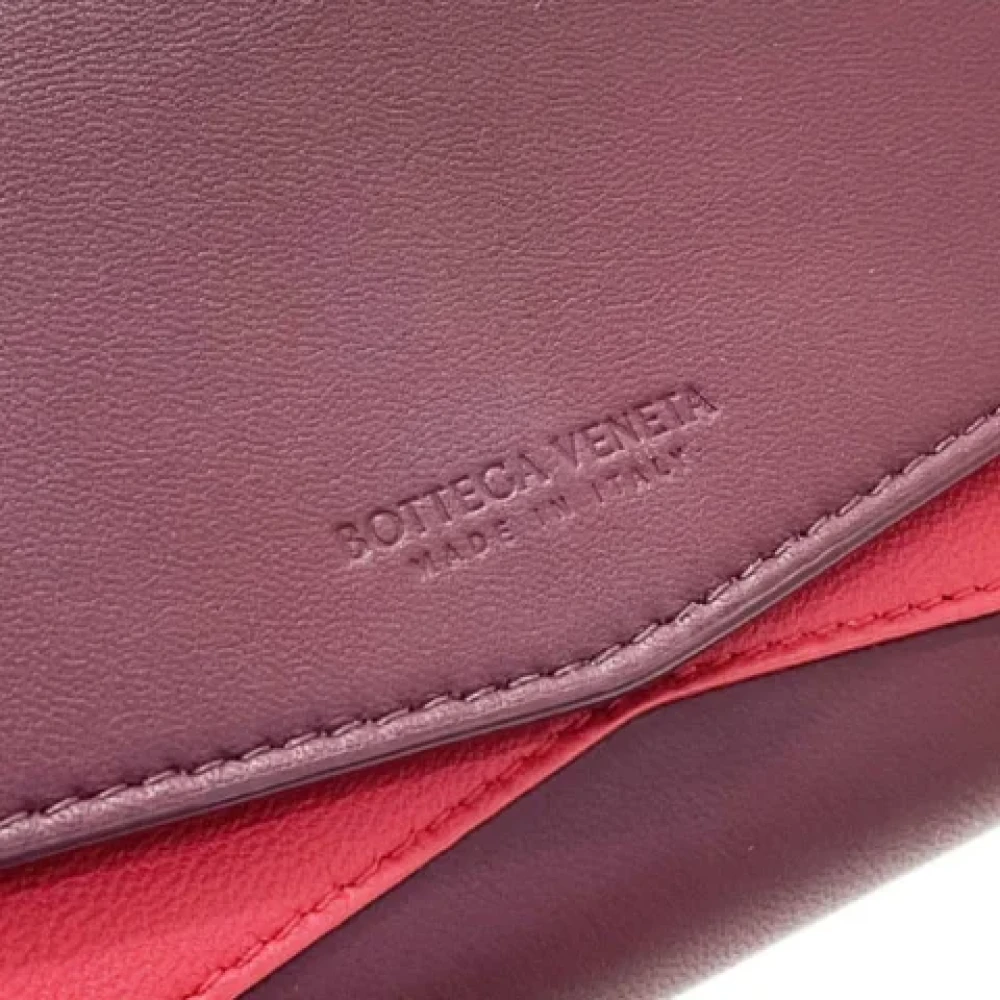 Bottega Veneta Vintage Pre-owned Leather wallets Red Dames