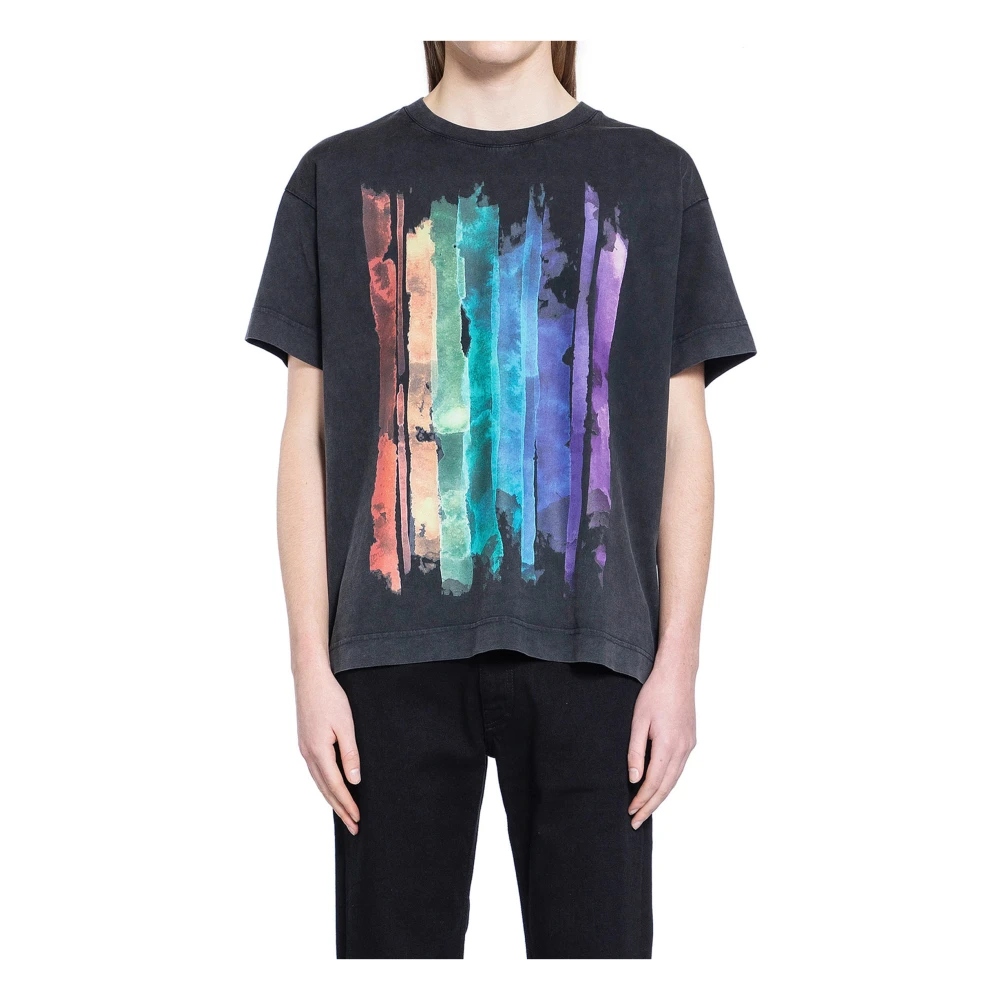 Givenchy Graphic T-shirt met ronde hals en print Black Heren