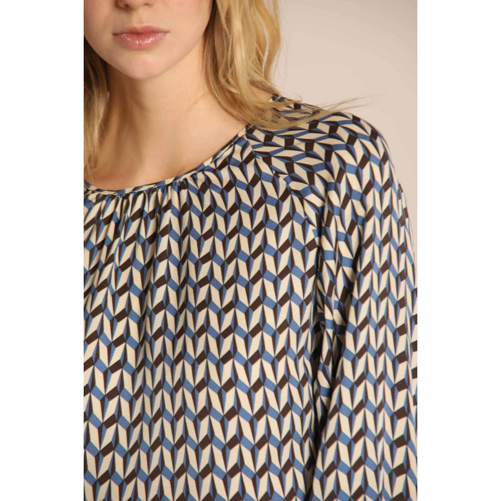 Mason's Geometrisch Print Viscose Dames Shirt Multicolor Dames
