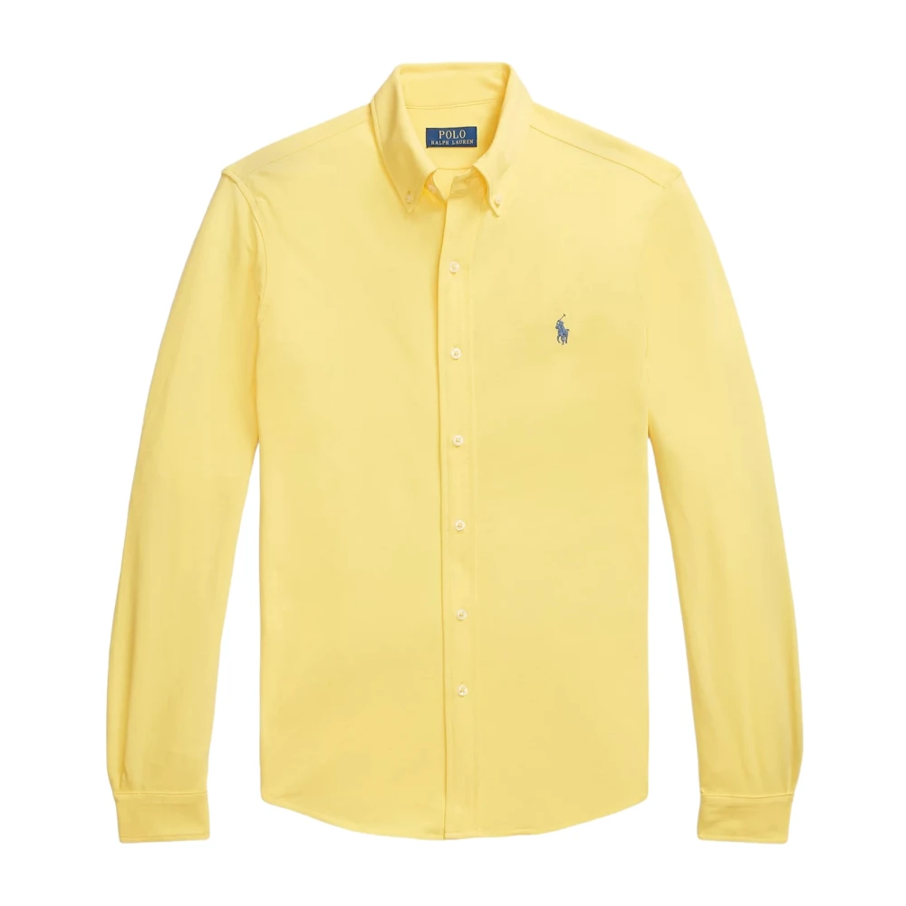 Polo Ralph Lauren Ultra-Lichte Piqué Overhemd Yellow Heren