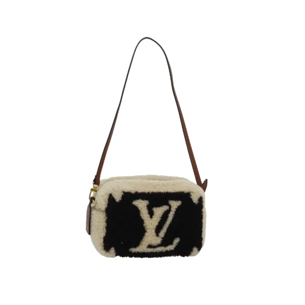 Louis Vuitton Vintage Pre-owned Wool louis-vuitton-bags Beige Dames