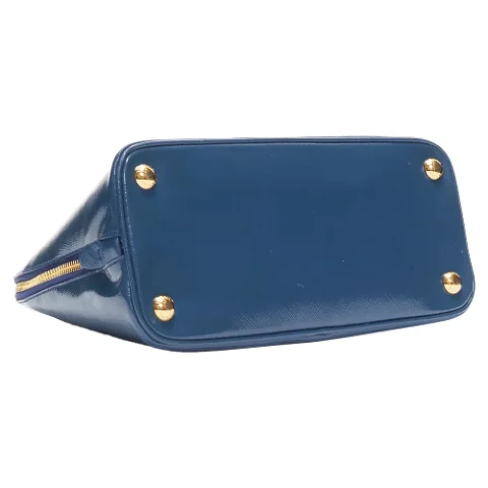 Prada Vintage Pre-owned Leather prada-bags Blue Dames