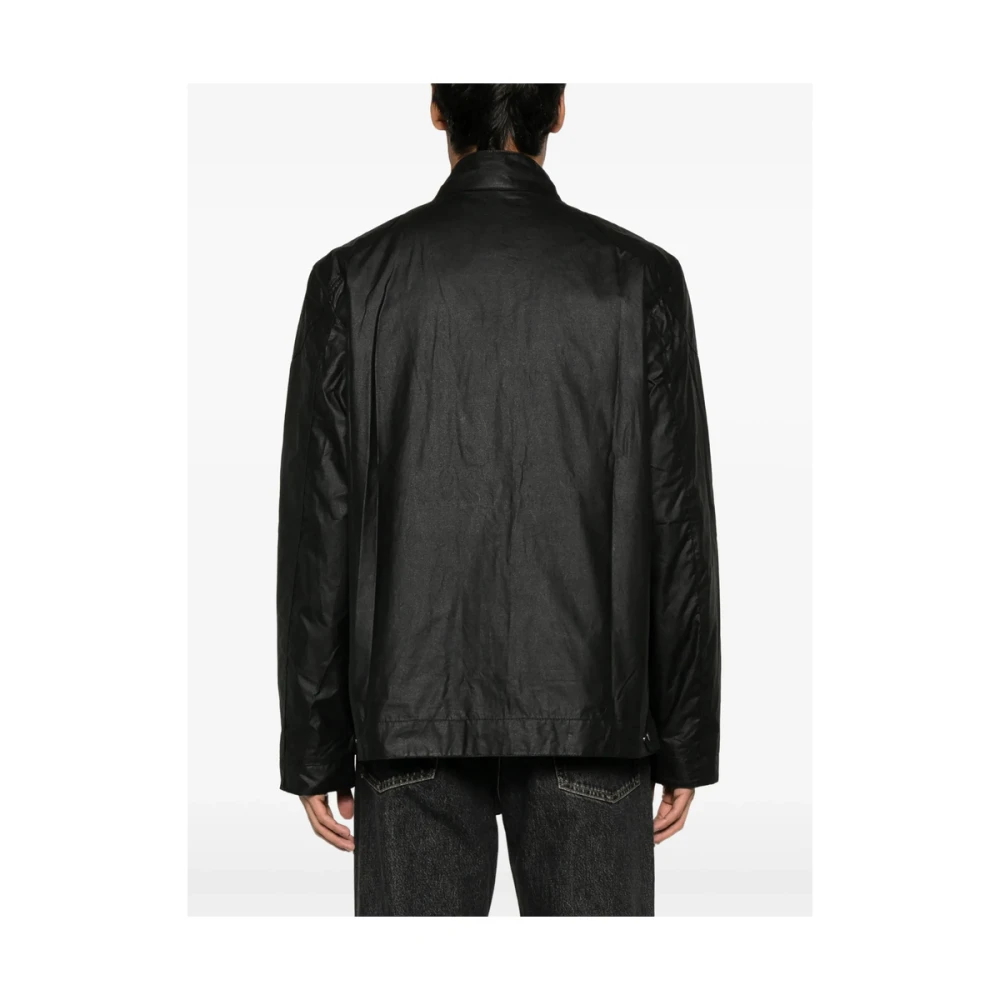 Barbour Zwarte Voorkant Rits Buitenkleding Jas Black Heren