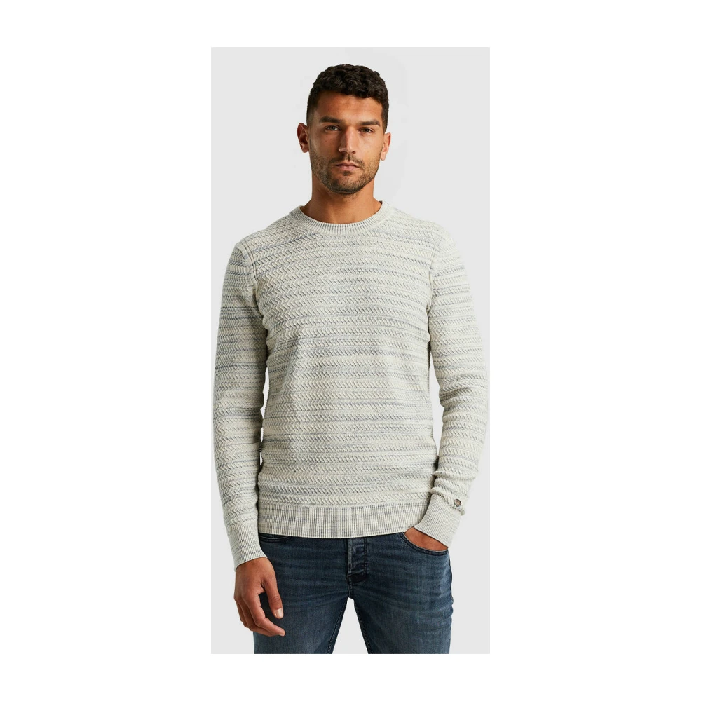 Cast Iron Crewneck Pullover Sweater Gray Heren