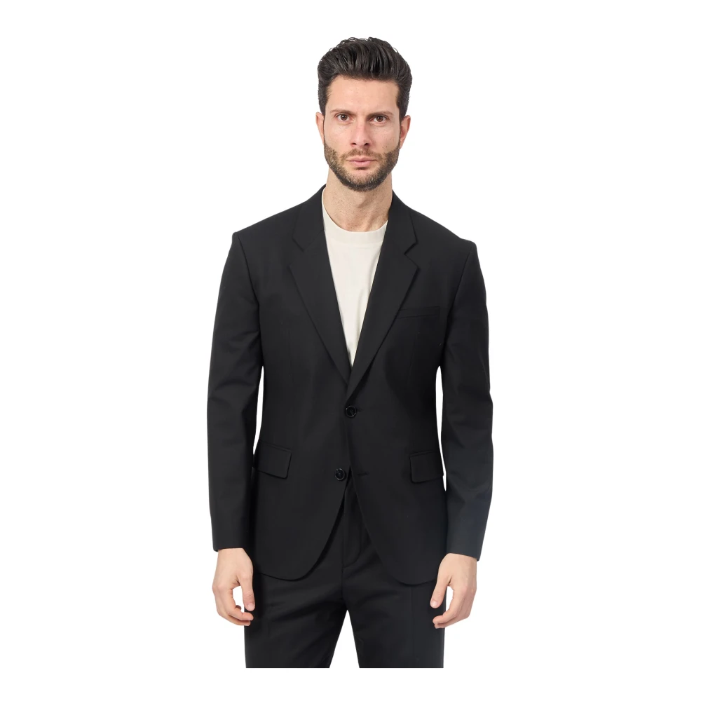 Hugo Mannelijk Zwart Jassen Heren, L, E Slim Fit Jas