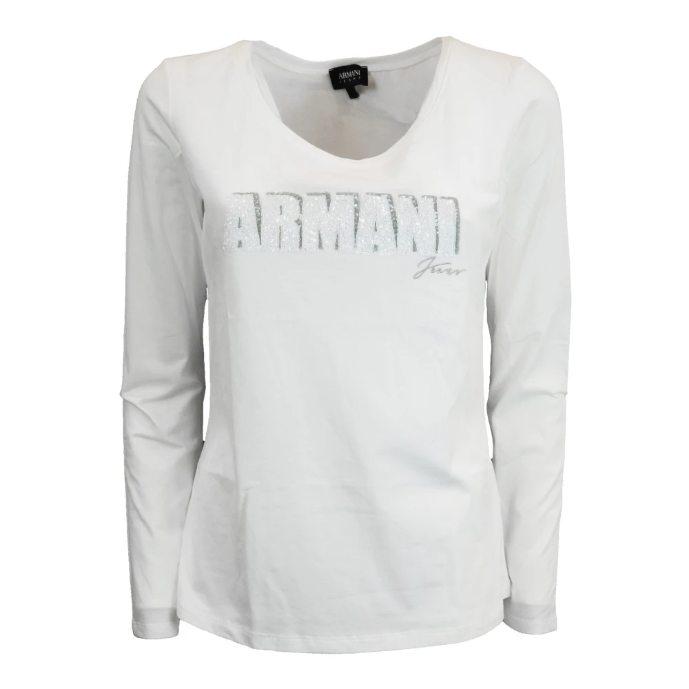 Armani Long Sleeve Tops White Dames