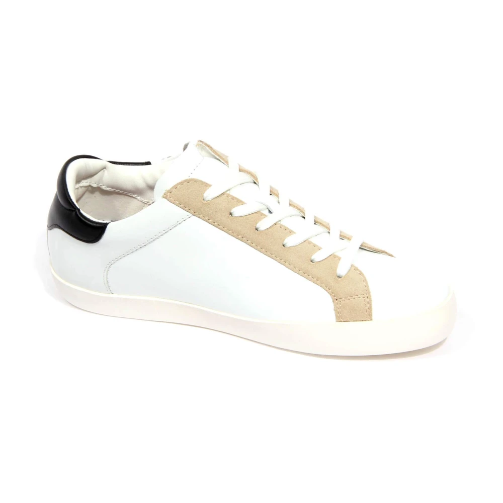 Moschino Women's White Love Leather Sneaker With Strass Details