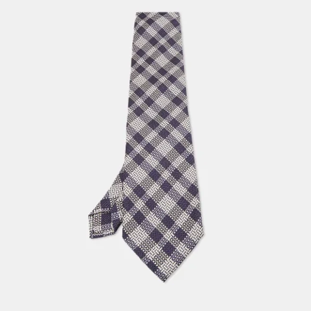 Tom Ford Pre-owned Silk home-office Blue Heren