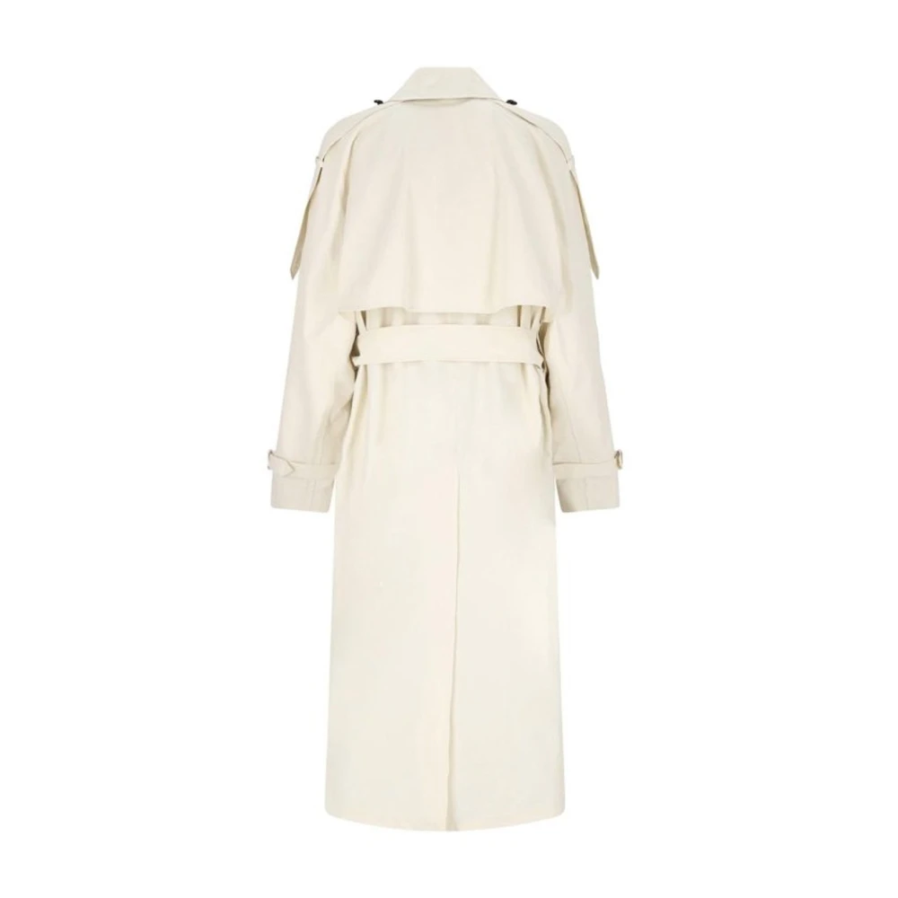 Burberry Katoenen trenchcoat met riem Beige Dames