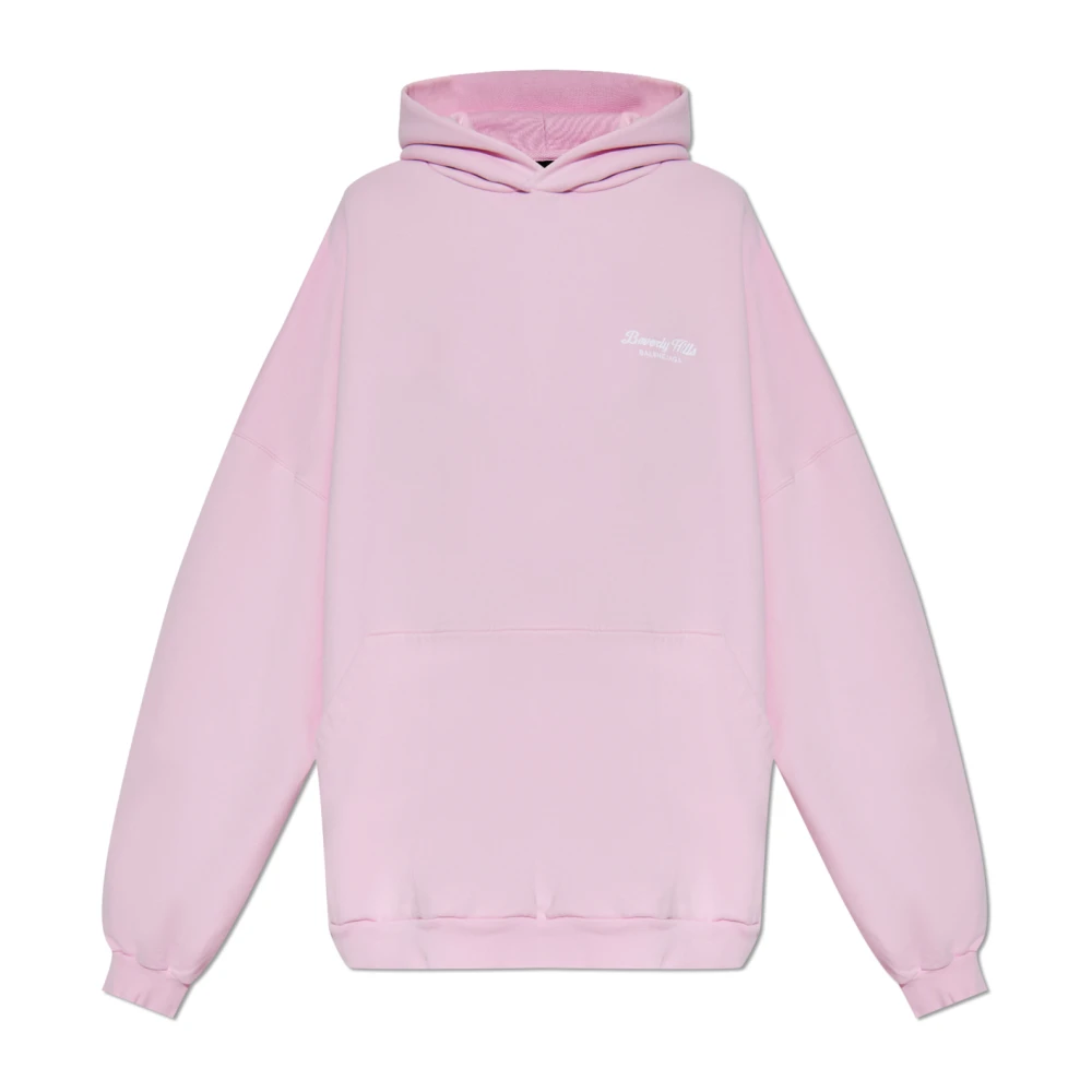 Balenciaga Oversize Hoodie Pink, Dam