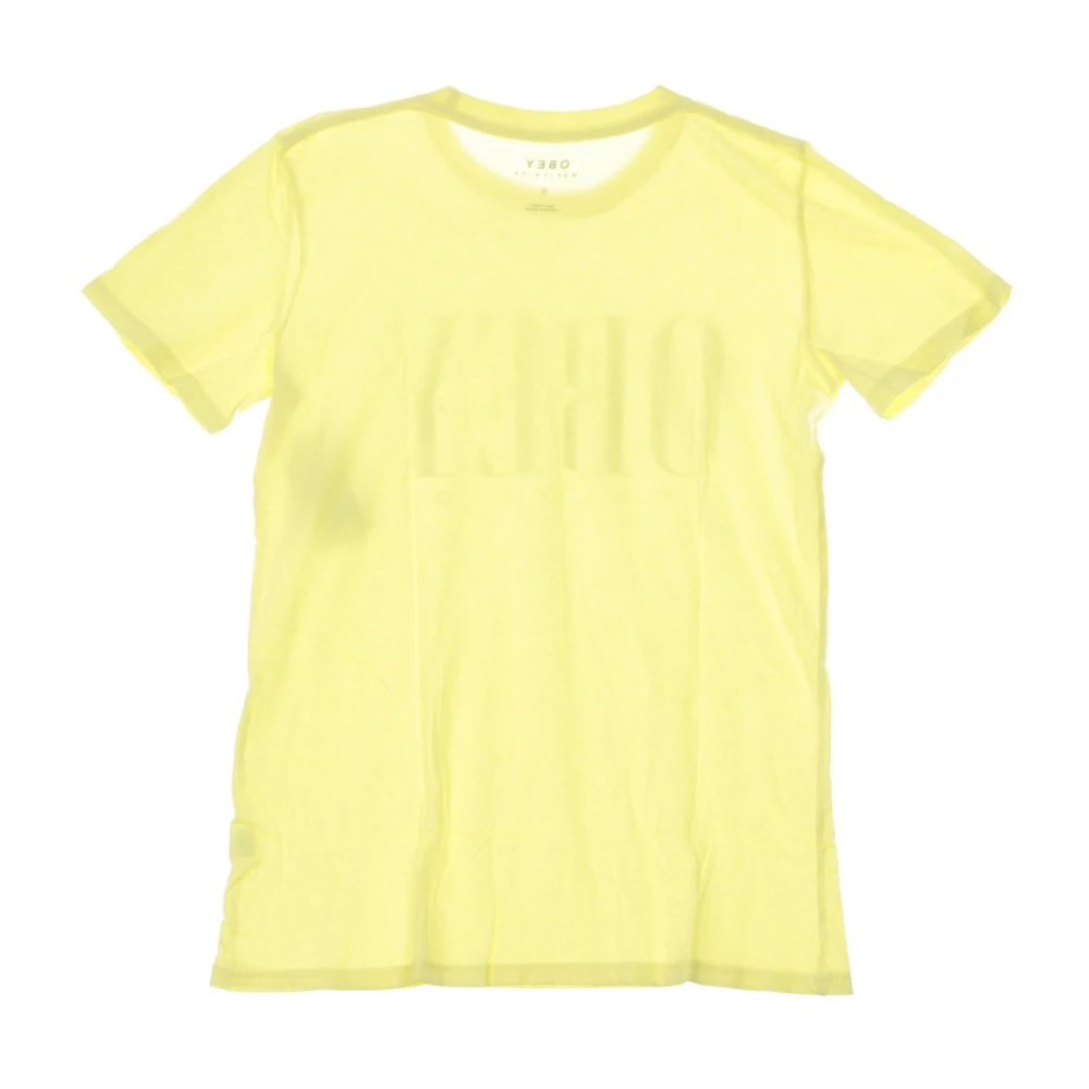 Obey Schaak Koning Geel Dames T-shirt Yellow Heren