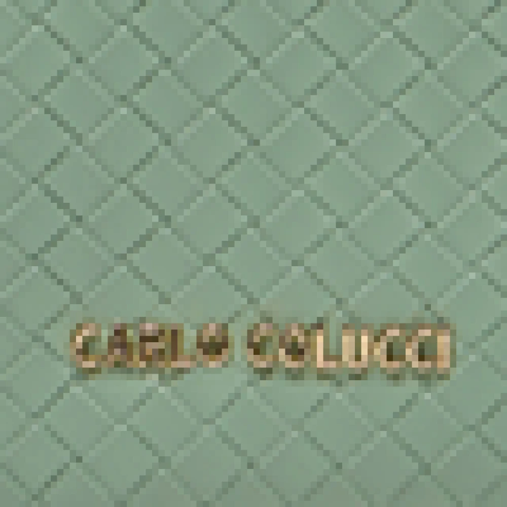 carlo colucci Gevlochten Toilettas Stijlvolle Functionaliteit Green Dames