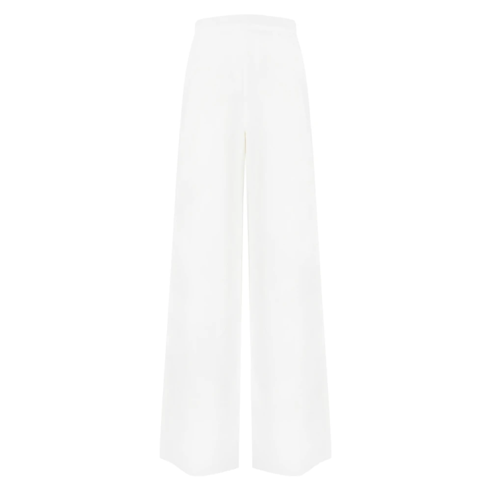 Max Mara Studio Wide Trousers White Dames