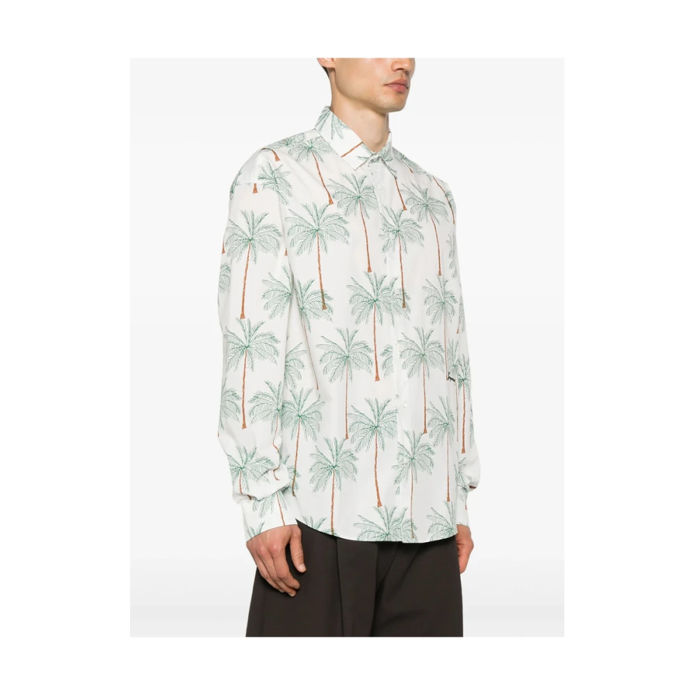 Jacquemus Overhemd met Grafische Print en Knopen White Heren