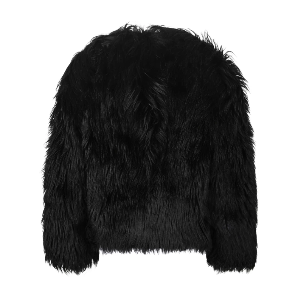 Tom Ford Zwarte Shearling Bontjas Black Dames