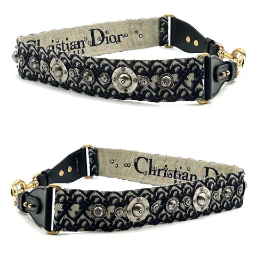 Dior Vintage Pre-owned Canvas home-office Black Dames