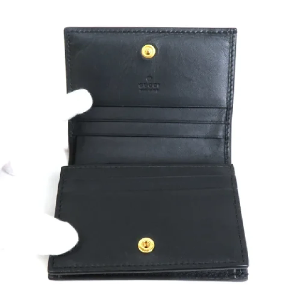 Gucci Vintage Pre-owned Leather wallets Beige Dames