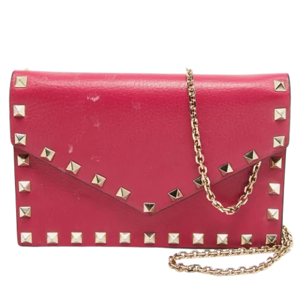 Valentino Vintage Pre-owned Leather wallets Pink Dames