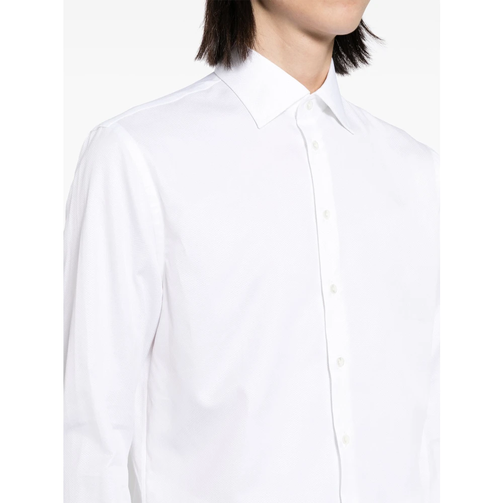 Giorgio Armani Stijlvolle Shirt voor Mannen White Heren
