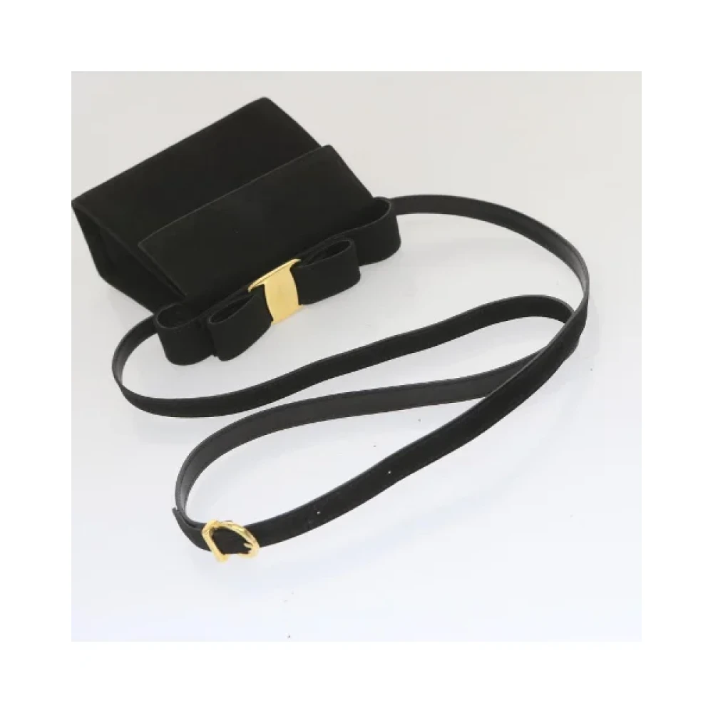 Salvatore Ferragamo Pre-owned Suede handbags Black Dames